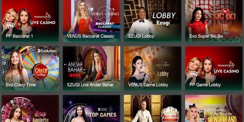 Các tựa game có lượng người tham gia đông nhất tại sảnh Casino BJ88