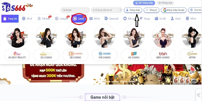 Hướng dẫn các bước đặt cược Casino của nhà cái S666 cho người mới